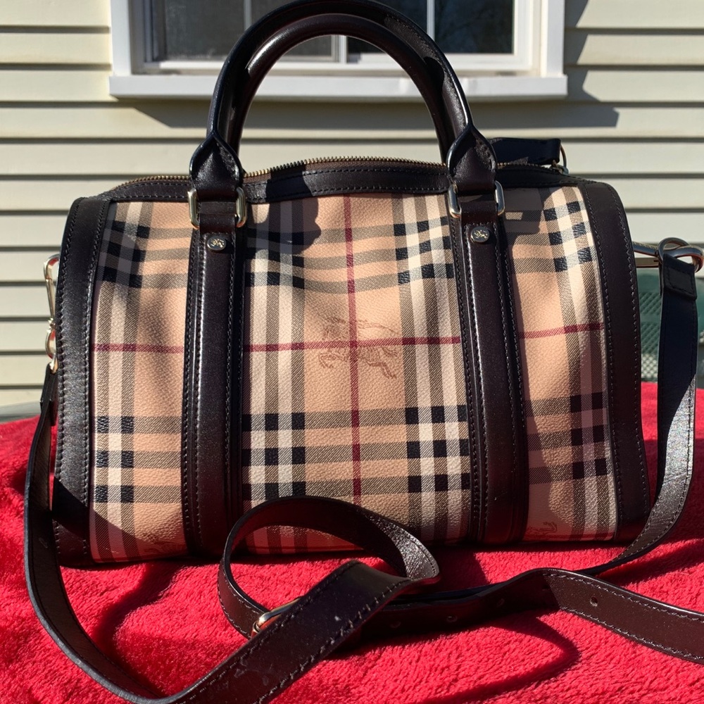 Burberry top handle bag